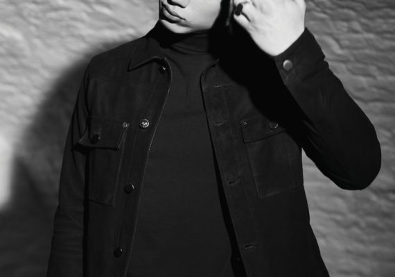 grayscale photo of man dress shirt