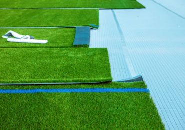 Construction court de tennis en gazon synthétique Saint-Tropez
