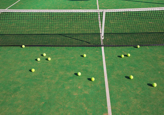 Construction d'un court de tennis à Nice
